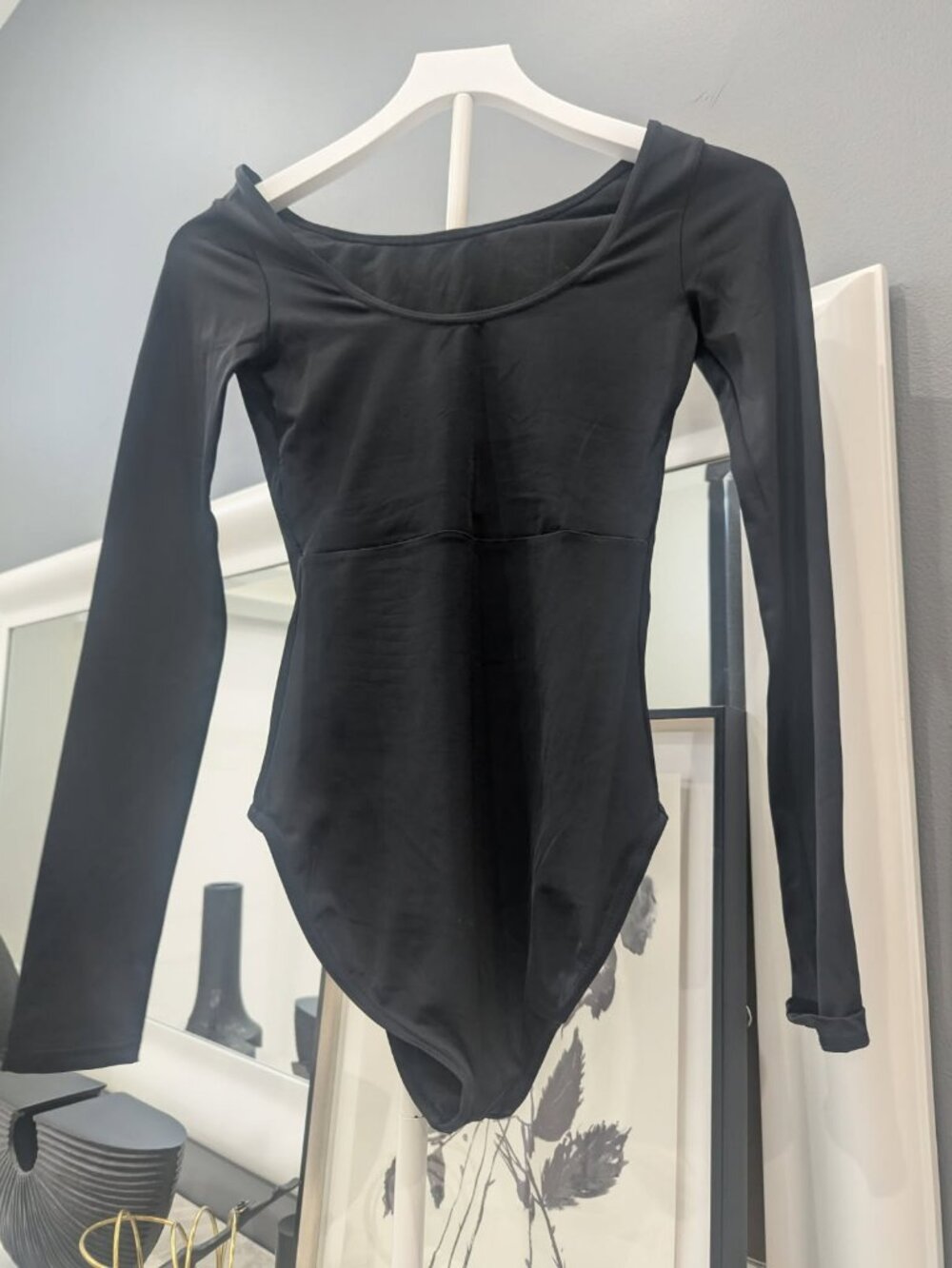 Balera Long Sleeve Dance Bodysuit – Black – Size SA